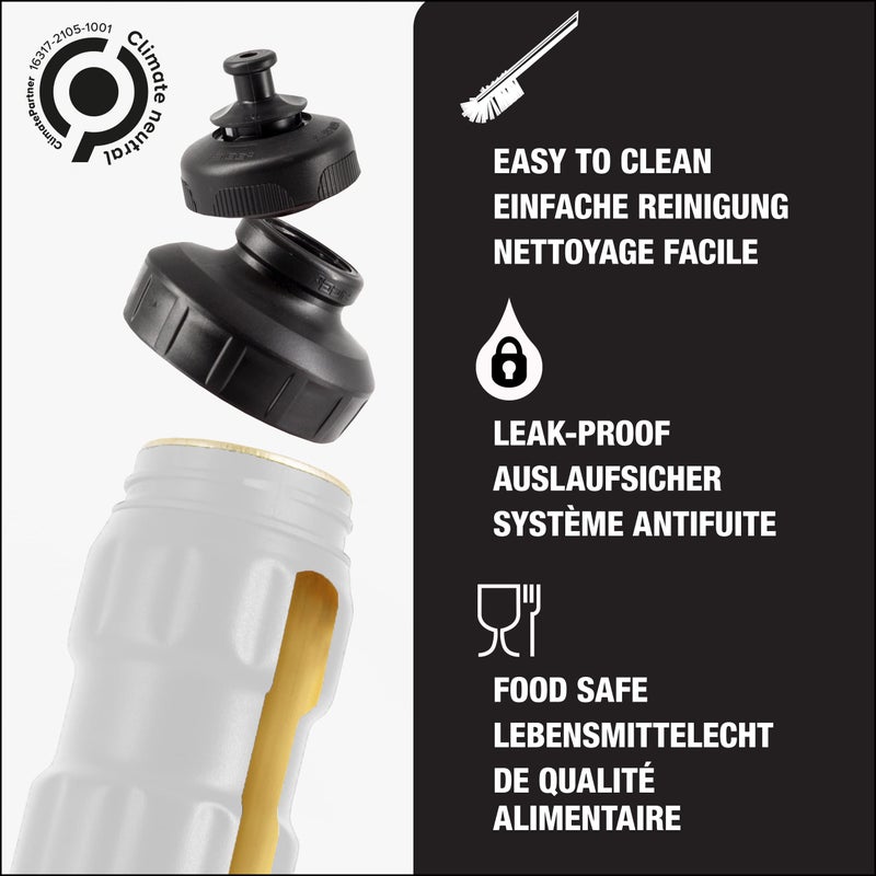 SIGG - Sports Water Bottle White - With 3-Stage Sports Cap - Made in Switzerland - Leakproof - Lightweight - Metal - BPA Free - 25 Oz - Image 2